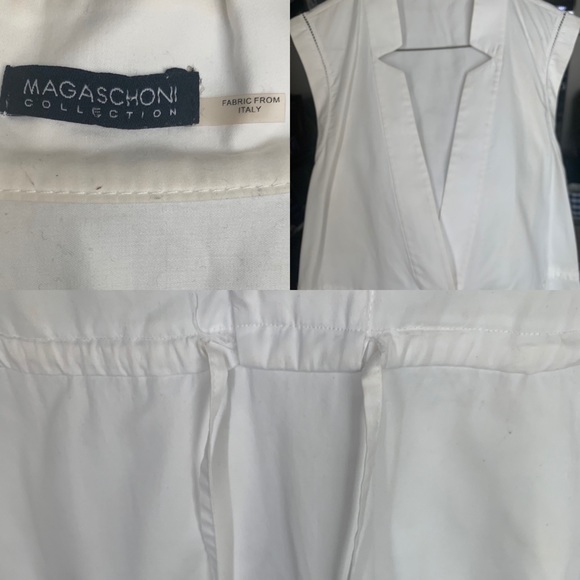 Magasconi Drawstring Cotton Poplin Dress - Picture 3 of 3